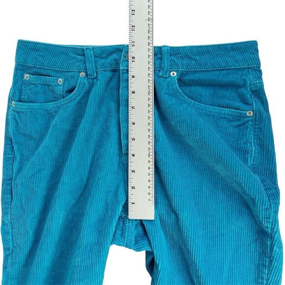 ASOS Design Bright Blue Corduroy Jeans Boot Cut Size 30 X 36 TALL - Picture 5 of 7